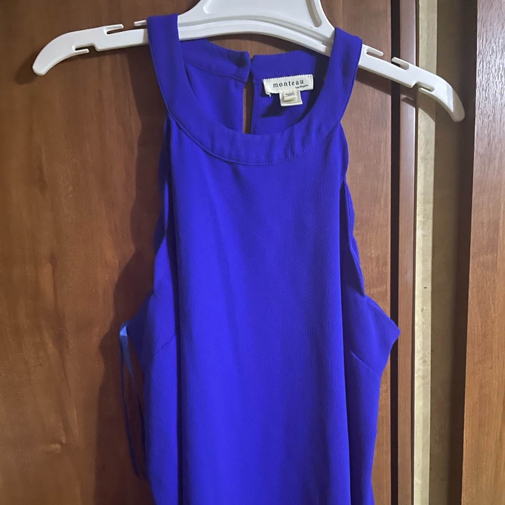 Blue, dress tank top size medium